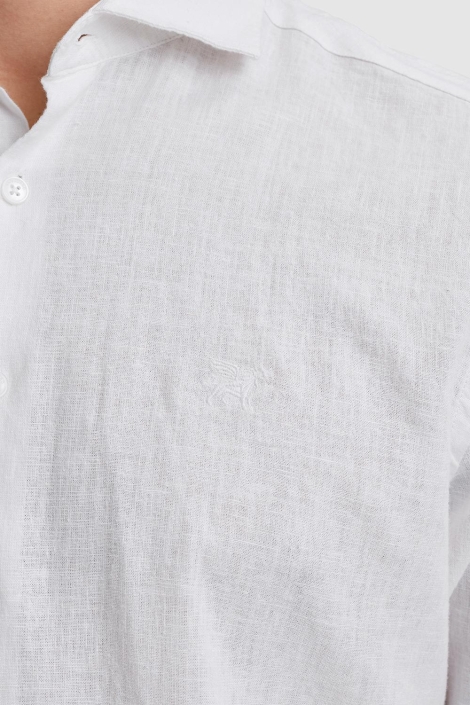 Vanguard long sleeve shirt linen cotton ble